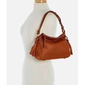 Authentic NWT Dooney & Bourke Florentine Tassel Shoulder Bag in Natural.